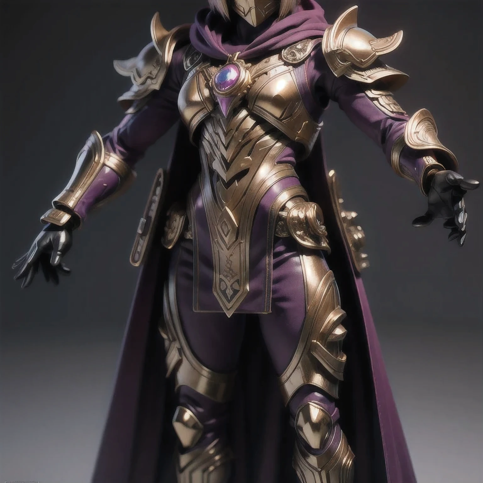 Close up of purple and gold toys, Super detailed fantasy characters, Science Fiction Characters render, detailed humanoid, Star Pathfinder Characters, Science Fiction Characters, Science Fiction Characters, humanoid character, very detailed character, Color Rendering, 3D Rendering Character Art 8K, Alien Armor, safi'jiiva armor, Marmoset Rendering