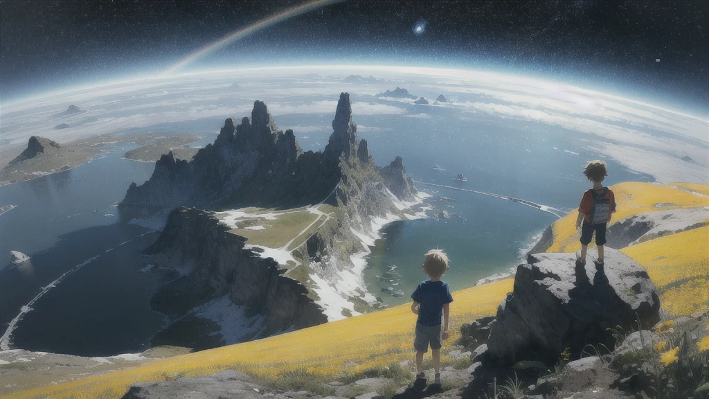 Summer vacation, Secret Base, Absurd, High resolution, Super detailed, (1 little boy:1.3),
Break Lomography, Analogue photography, Vibrant colors, Soft Focus, Light leakage, Dreamy atmosphere, Experimental charm, Nostalgic Charm BREAK Color Field Painting, large colored bands, abstract expressionism, Bold colors, Emotional impact, Atmospheric Depth, Minimalist Approach BREAK
, Space Exploration, Celestial Bodies, Astronomical phenomena, Scientific discoveries, otherworldly wonders