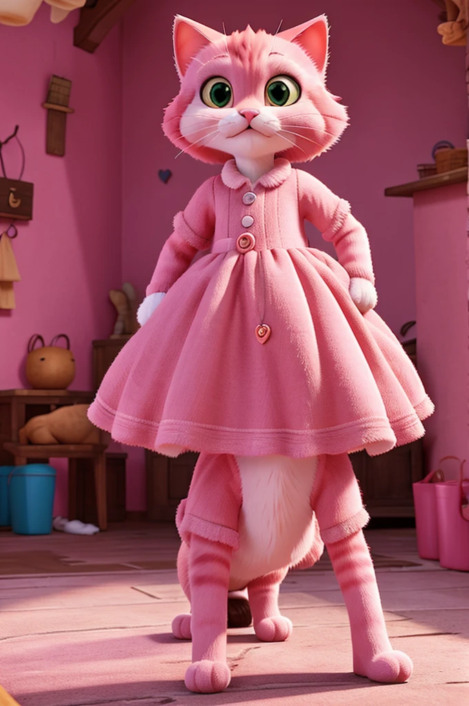 pink cat