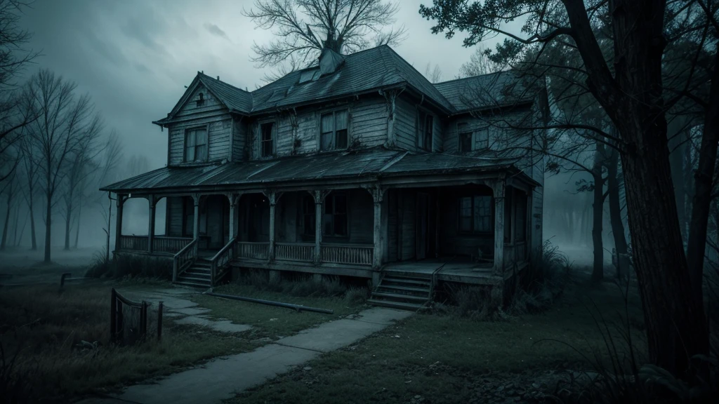 Haunted environments, mysterious and horror