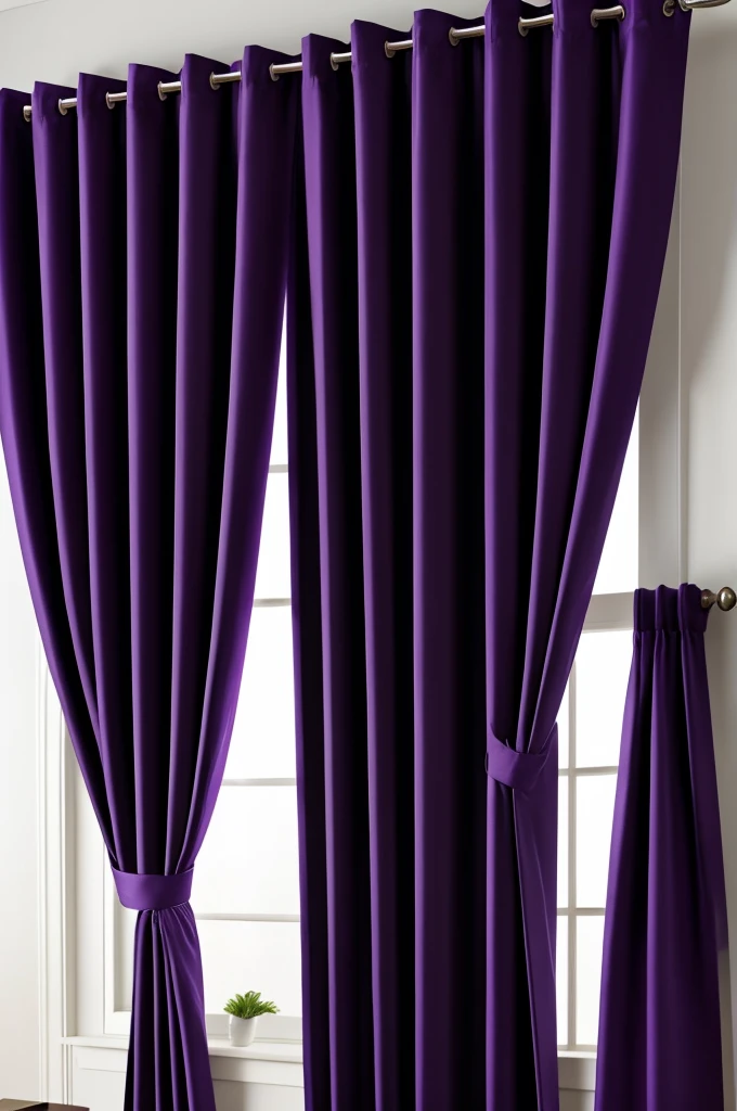 Curtains with black and purple. Blacker