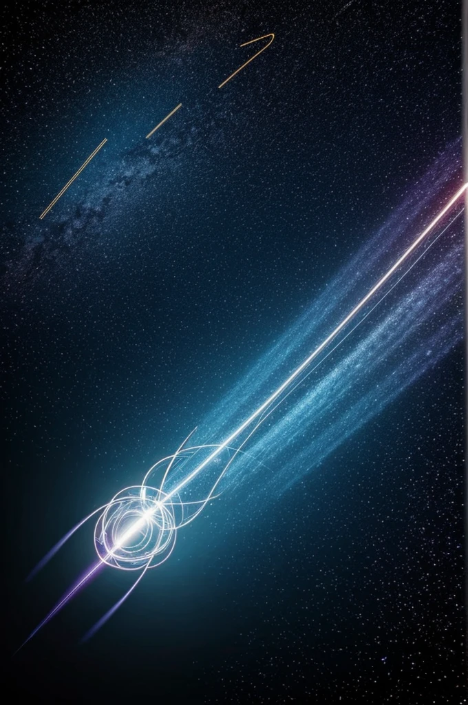 An electromagnetic wave traveling through space, clearly showing the electrical and magnetic components.