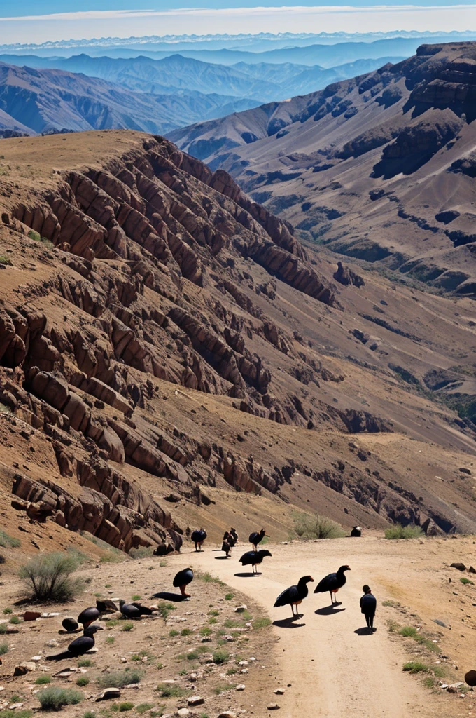 Image with several condors