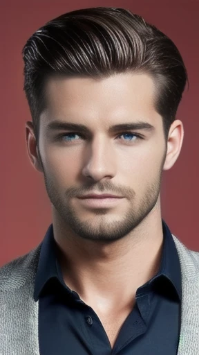 make a beautiful image of the german  men Stylish hair with focus on the face