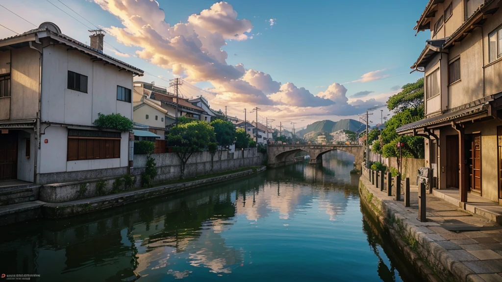 a painting of a street with houses in the background, rio de janeiro in an anime film, makoto shinkai. high detail, anime scenery concept art, style of makoto shinkai, makoto shinkai art style, anime. by makoto shinkai, by Makoto Shinkai, by makoto shinkai, anime scenery, kyoto animation, 4k hd,, beautiful art uhd 4 k, a beautiful artwork illustration, beautiful digital painting, highly detailed digital painting, beautiful digital artwork, detailed painting 4 k, very detailed digital painting, rich picturesque colors, gorgeous digital painting, saturated, no human