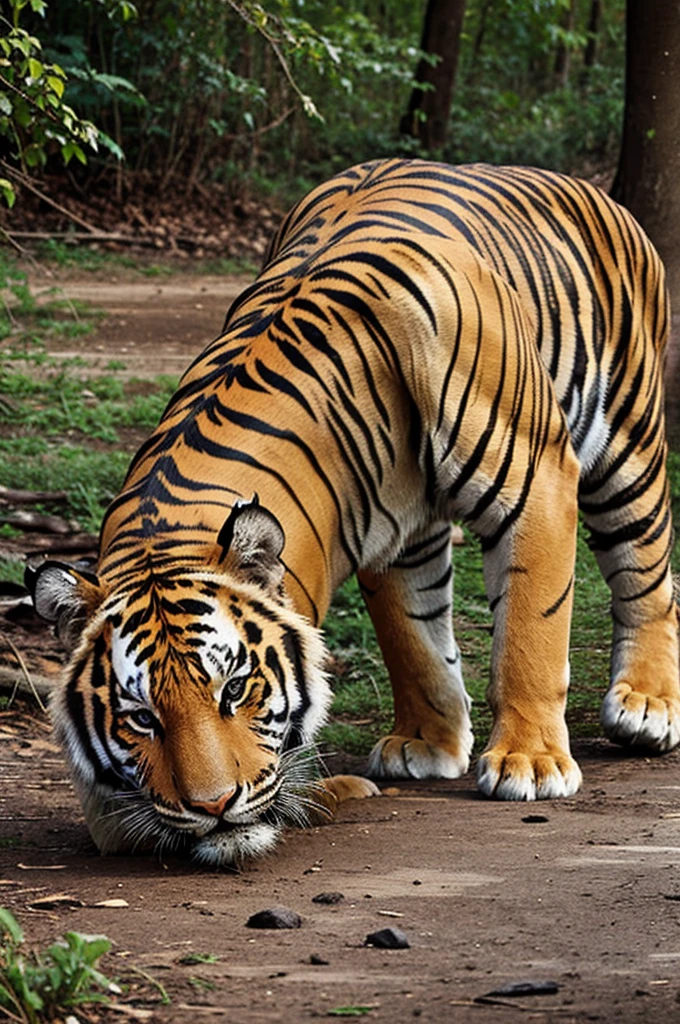 One tiger is hunting humans