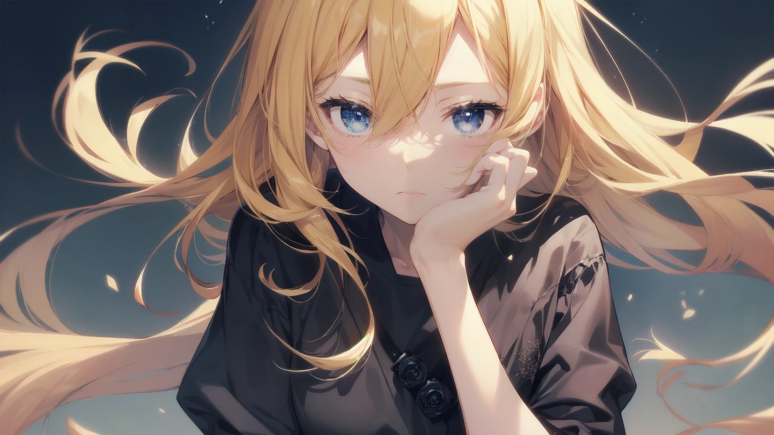 Highest quality, Anime Moe Art Style,Best Anime 8K Konachan Wallpaper,pixiv contest winners,Perfect Anatomy, (Please draw a girl walking sleepily to school..... ),break, 1 Girl, (alone,,,13 years old:1.3),high school student, short hair, amount, (Hair above one eye:1.7),All limbs, Full Finger,Medium Chest, Between the legs, Small eyes,accurate black eyes, Very detailed,High resolution,Ultra-Dense Skin, Professional Lighting,8K eye detail, (Cute illustrations:1.2),blonde，blonde hair，Expressionless，(Hair on one eye:1.5)，Highest quality, Anime Moe Art Style,Best Anime 8K Konachan Wallpaper,pixiv contest winners,Very detailed,High resolution,Ultra-Dense Skin, Professional Lighting,8K eye detail, (Cute illustrations:1.2),blonde，blonde hair，Expressionless，(Hair on one eye:1.5),カラフルでカラフルなshort hair，Wearing a yellow apricot colored JK uniform and a white pleated skirt，knee-length white silk，Dignified and cute，A little sweet