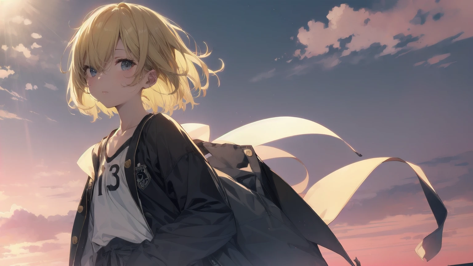 Highest quality, Anime Moe Art Style,Best Anime 8K Konachan Wallpaper,pixiv contest winners,Perfect Anatomy, (Please draw a girl walking sleepily to school..... ),break, 1 Girl, (alone,,,:1.3),high school student, short hair, amount, (Hair above one eye:1.7),All limbs, Full Finger,Medium Chest, Between the legs, Small eyes,accurate black eyes, Very detailed,High resolution,Ultra-Dense Skin, Professional Lighting,8K eye detail, (Cute illustrations:1.2),blonde,blonde hair,Expressionless,(Hair on one eye:1.5),Highest quality, Anime Moe Art Style,Best Anime 8K Konachan Wallpaper,pixiv contest winners,Very detailed,High resolution,Ultra-Dense Skin, Professional Lighting,8K eye detail, (Cute illustrations:1.2),blonde,blonde hair,Expressionless,(Hair on one eye:1.5),カラフルでカラフルなshort hair,Wearing a yellow apricot colored JK uniform and a white pleated skirt,knee-length white silk,Dignified and cute,A little sweet