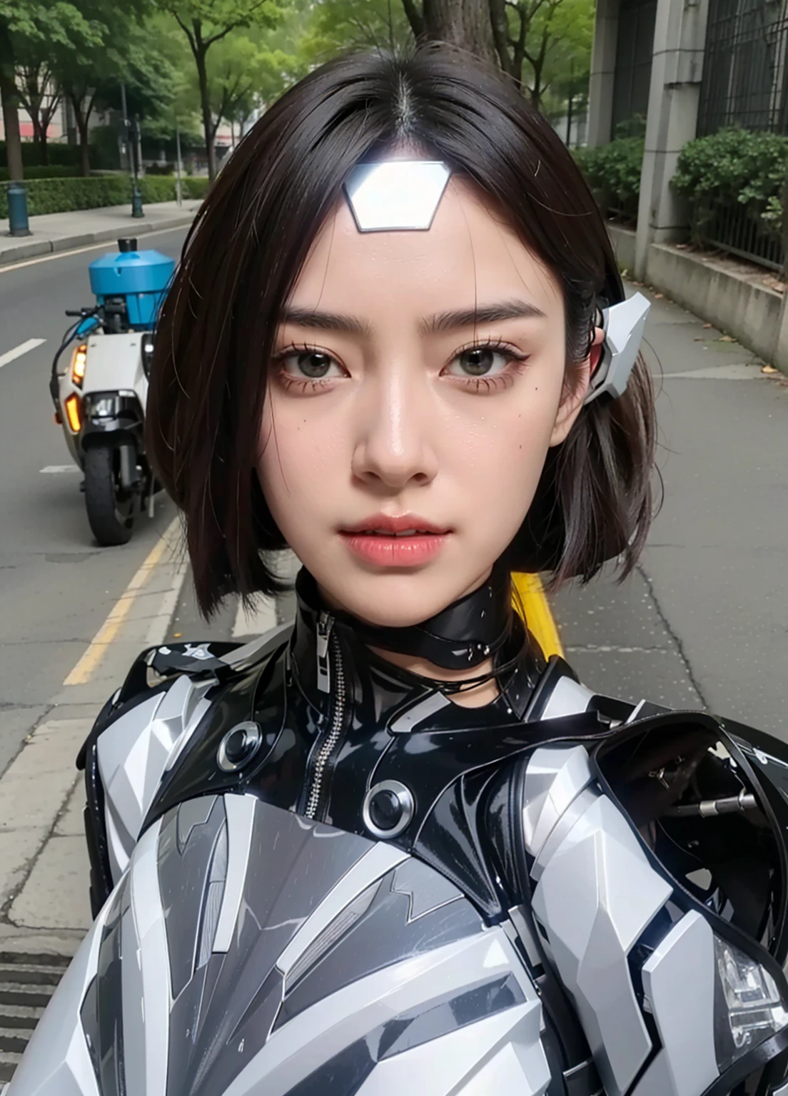 Futuristic high-tech style，best quality,Fairy Skin,(every time :1.2),eternal,Very detailed,Practical,high quality,Light,Light线追踪,Ultra HD,Upper Body, Future Iron Man Mech，shooting，Battery，Transmitter，Large caliber artillery，Rostlan 8K，Mecha Cyber Armored Girl,Wearing a cyberpunk technology helmet，Star Armor Helmet，With breathing Light，The armor of the future shines，Armed Cannon，High-tech armor，helmet，Highly intelligent AI