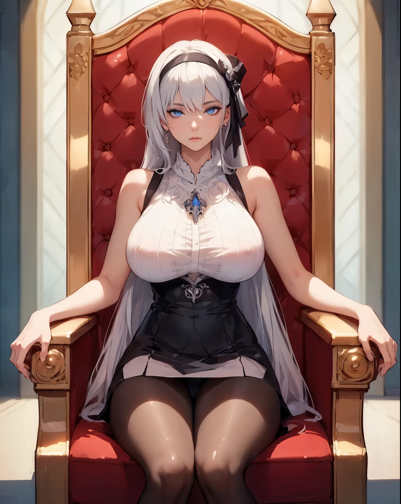 ((1girl, solo)), mature female, beautiful body, (perfect anatomy, perfect body, perfect hands, perfect legs), natural proportions, sexy body, large breasts BREAK
((extremely detailed face)), (beautiful detailed eyes:1.6), (realistic pupils, realistic iris:1), expressive eyes, looking at viewer, (clear eyes:1.3), (hyperrealistic:1.2), (detailed skin texture:1.2), smooth skin, silver white hair, long hair, (detailed lips:1.2), (attractive lips:1.1), (glossy lips:1.1), perfect face, perfect eyes BREAK
(masterpiece:1.5), anime-style, top quality, best quality, (beautiful and aesthetic:1.2), (ultra detail:1.5), Ultra-detailed depiction, Ultra-precise depiction, extremely detailed 8k illustration, high resolution, (highly detailed shading:1.2), (realistic lighting:1.4), perfect lighting, vibrant colors, dynamic tones, striking hues, 8k, absurd resolution, perfect shadows, hdr, UHD, ambient lighting, realistic, ultra-realistic, photo realistic, highly detailed, rich detail, luminous colors, fine texture, intricate design, professional illustration, (soft light:1.2), (illustration:0.7)