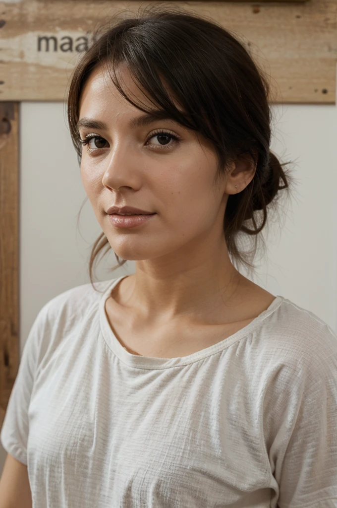 ((best quality)), ((head of'artwork)), (detailed), visage parfait, woman in the foreground (semi-long hair), a thin bathrobe draped around her shoulders, assis à une table, back turned to the camera, face à un ordinateur portable devant une baie vitrée, (toits de la ville la nuit), screen'dark laptop with vague reflection bone woman sitting, no lingerie