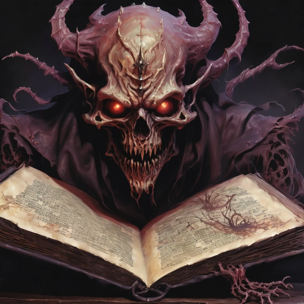 Necronomicon book fantasy artwork
