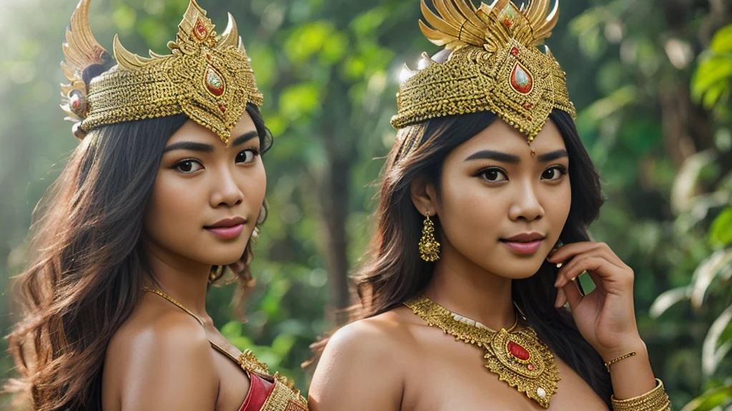 create a hyper realistic photo a beautiful indonesian girl as a hero in dynasty kingdom of padjajaran, Diah Pitaloka is a beautiful Sundanese girl 