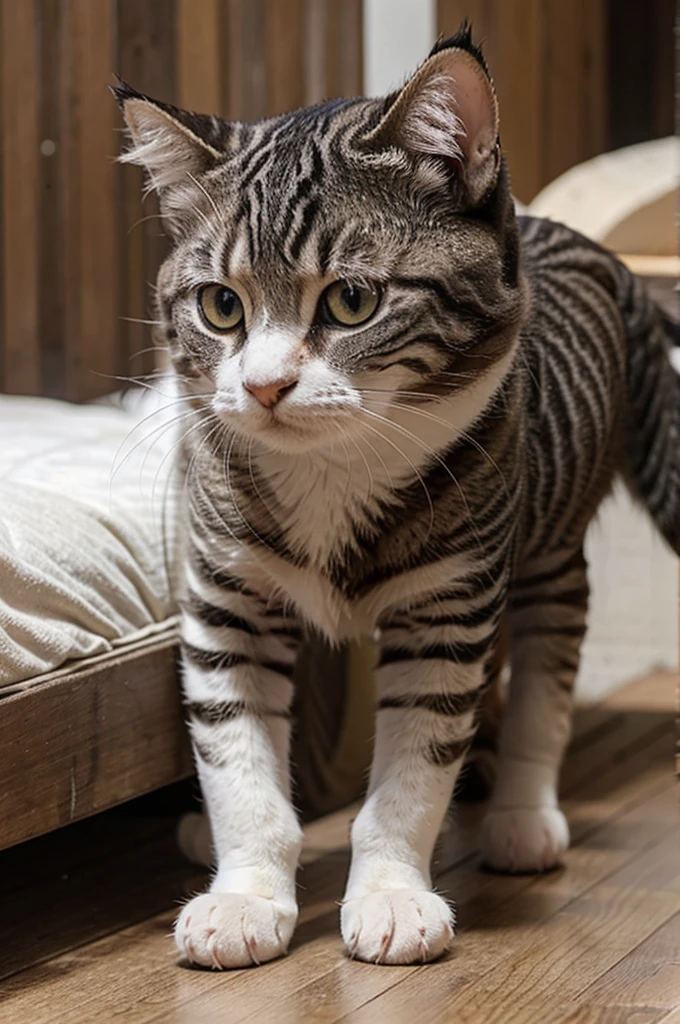 Kucing gemuk ekpresi wajah lucu