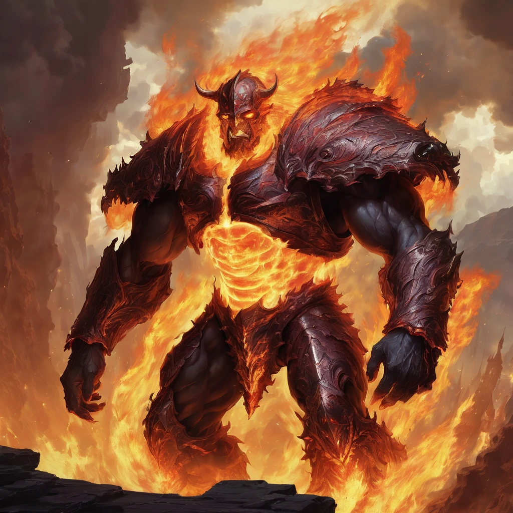 Fire Titan fantasy artwork