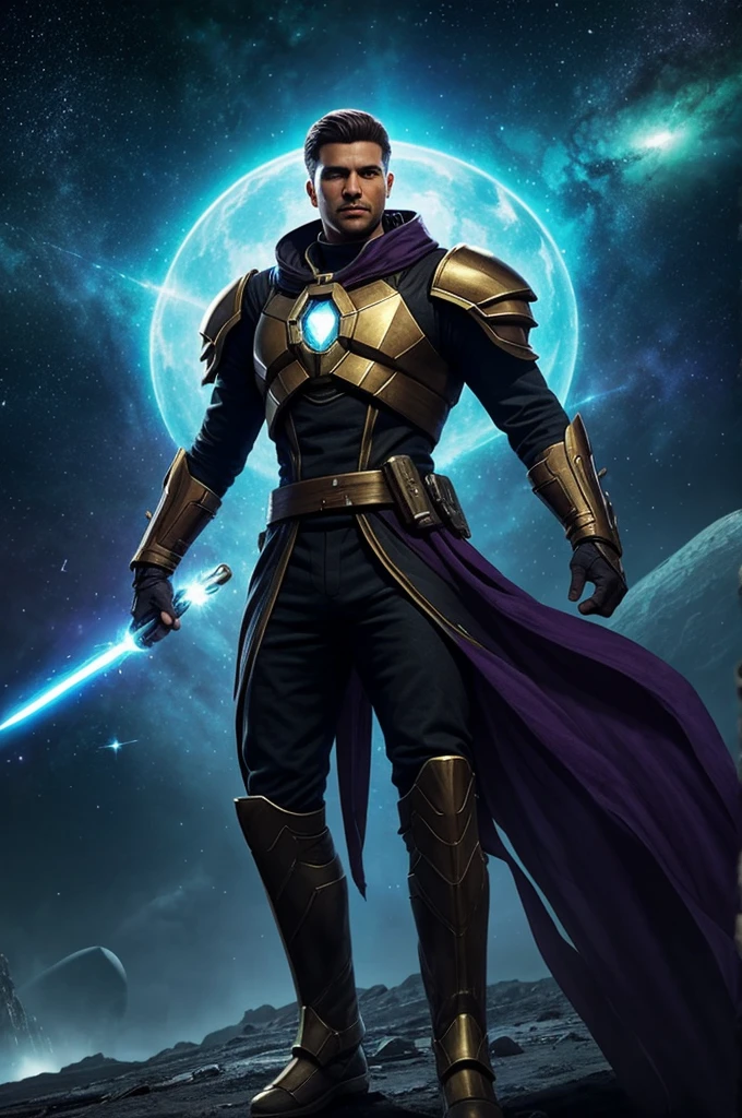 In a forgotten corner of the galaxy, in a remote solar system, There lived a space warrior named Zarael. His family, the last descendants of the ancient star guardians, They had been brutally murdered by an alien race known as the Drak&#39;ar.. These reptilian beings were known for their cruelty and insatiable thirst for power..

Zarael, with his shining armor and his energy sword, He swore to avenge the death of his family. He embarked on a relentless search to find those responsible and bring them to justice.. Followed clues across desolate asteroids, treacherous nebulae and inhospitable planets.

On their way, met unexpected allies. A mechanical engineer named Lyra, whose planet had been devastated by the Drak&#39;ar themselves, the edge is not a union. Together, hacked enemy ships, They deciphered secret codes and sabotaged their operations.

The search took them to the heart of the Drak&#39;ar empire., where they discovered a dark secret: The Drak&#39;ar were building a superweapon capable of destroying entire solar systems.. Zarael and Lyra infiltrated the enemy base, facing hordes of soldiers and deadly traps.

Finally, They arrived at the superweapon control room. Zarael looked into the eyes of the Drak&#39;ar leader, a being with black scales and burning eyes. "For my family", he whispered before charging his energy sword and attacking.

The battle was epic. Laser beams crackled, Explosions shook the room and the fate of the galaxy hung in the balance.. Zarael fought fiercely, remembering every face of his family as he struck down the Drak&#39;ar leader.

Finally, the energy sword pierced the leader&#39;s heart. Zarael fell to his knees, exhausted but satisfied. The superweapon was deactivated and the Drak&#39;ar were defeated..

Lyra approached him, his face full of admiration. "You did it, Zarael. You kept your promise".

of course! Let me continue the saga:

After the defeat of Xalor and the