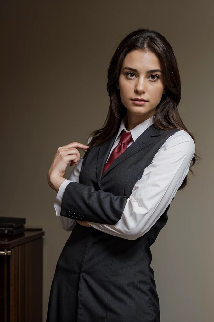 in lawyer clothes, What would this character look like above??