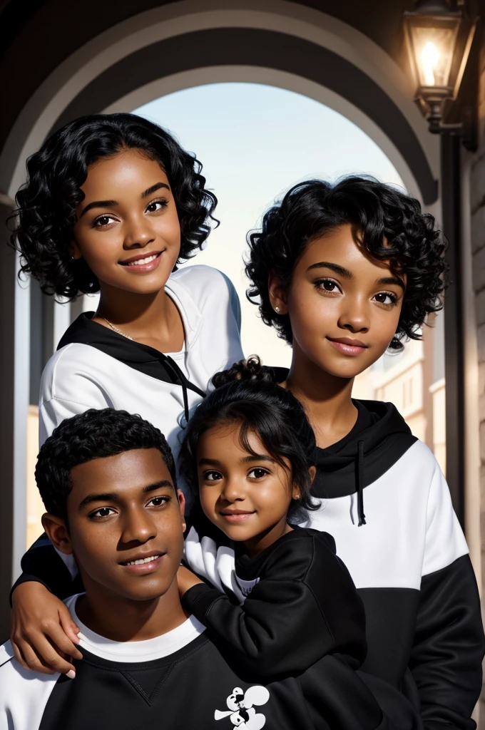 Black and happy family having fun and smiling --auto --s2