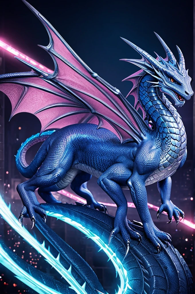 Real dragon have blue pink silver color