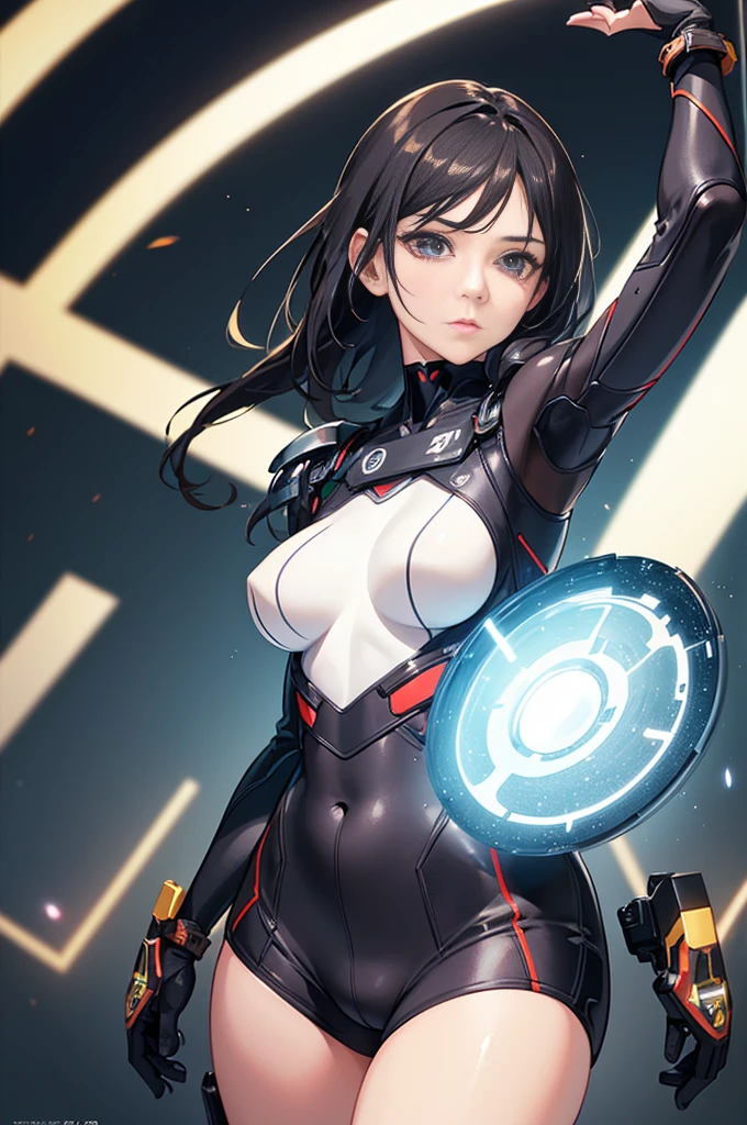 1girl, mature female, solo, female focus, bodysuit, zerosuit, spotlight, light shining from above, glass pane, (best quality, 4k, 8k, highres, masterpiece:1.2), ultra-detailed, (realistic, photorealistic, photo-realistic:1.37), HDR, UHD, studio lighting, ultra-fine painting, sharp focus, physically-based rendering, extreme detail description, professional, vivid colors, bokeh, (aesthetic)