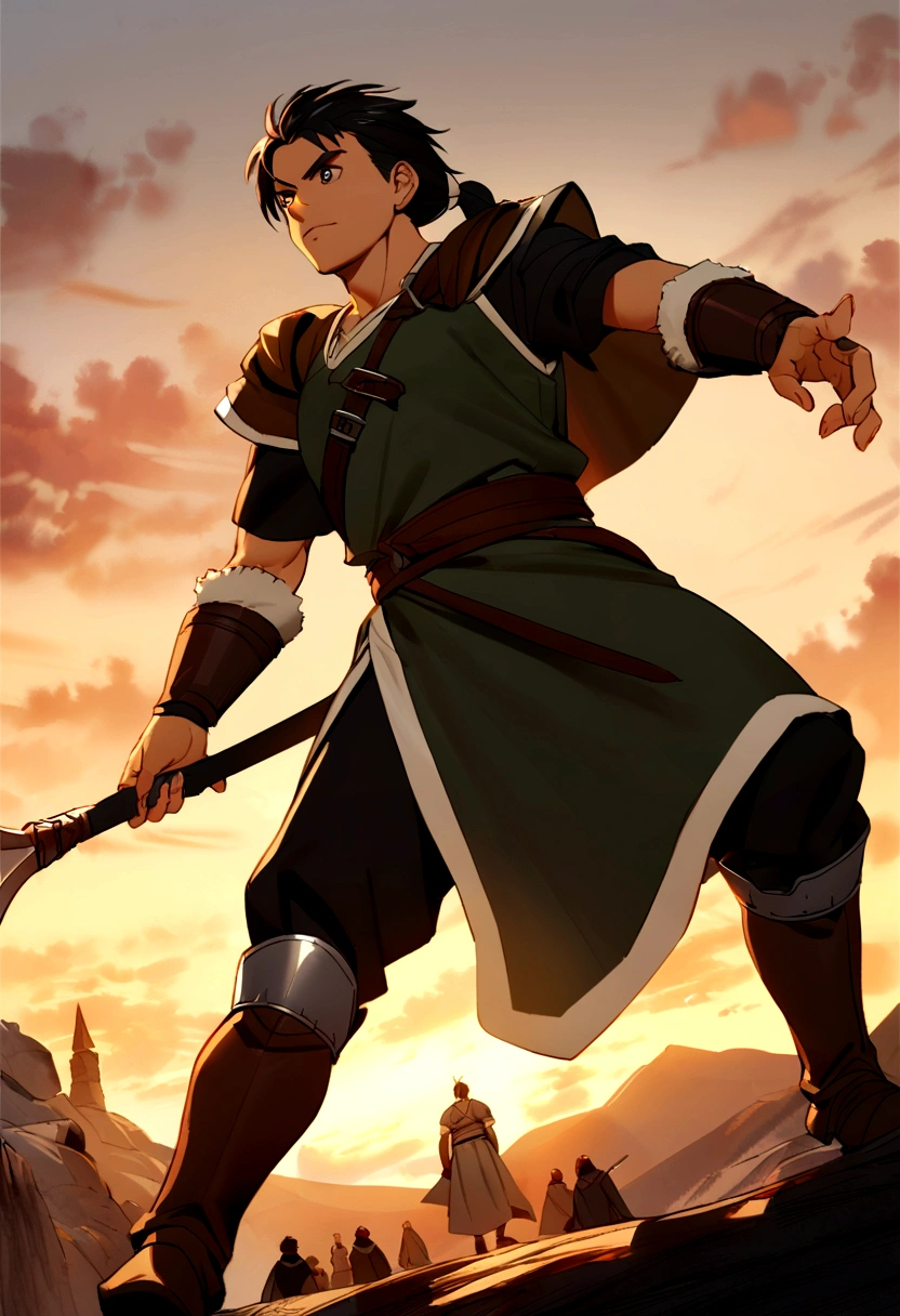 Wagner Moura as a dnd warrior