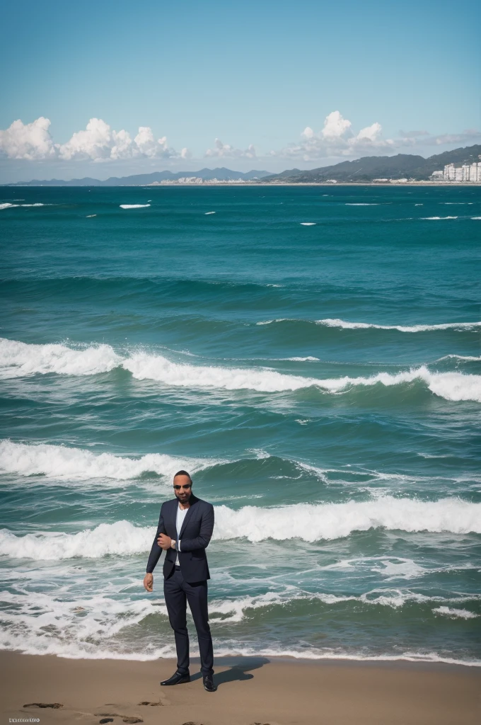 Pedro Alves Cabral facing the sea
