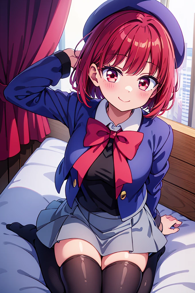 ((highest quality)), ((masterpiece)), (be familiar with), Perfect Face, indoor, Bedroom, Watching the audience,
One woman, Yuigahama Yui,
Open Mouth, Ecstatic expression, blush, smile,
Small breasts, Flat Chest, Young Girl, , , Girl,
Short Hair, Salmon-colored hair, Salmon-colored eyes, Side Pony,
Leg spread,