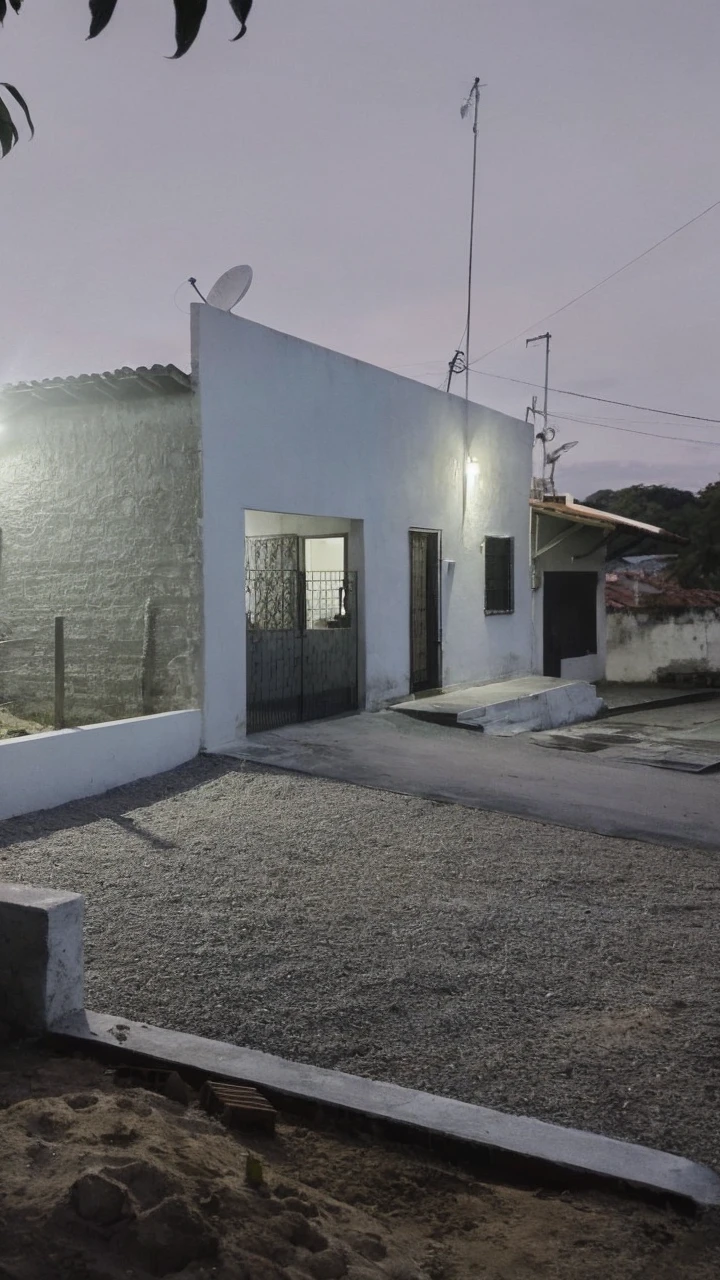 ((Colonial style house)), ((Lumion Pro rendering)), night lighting, cinematic quality 