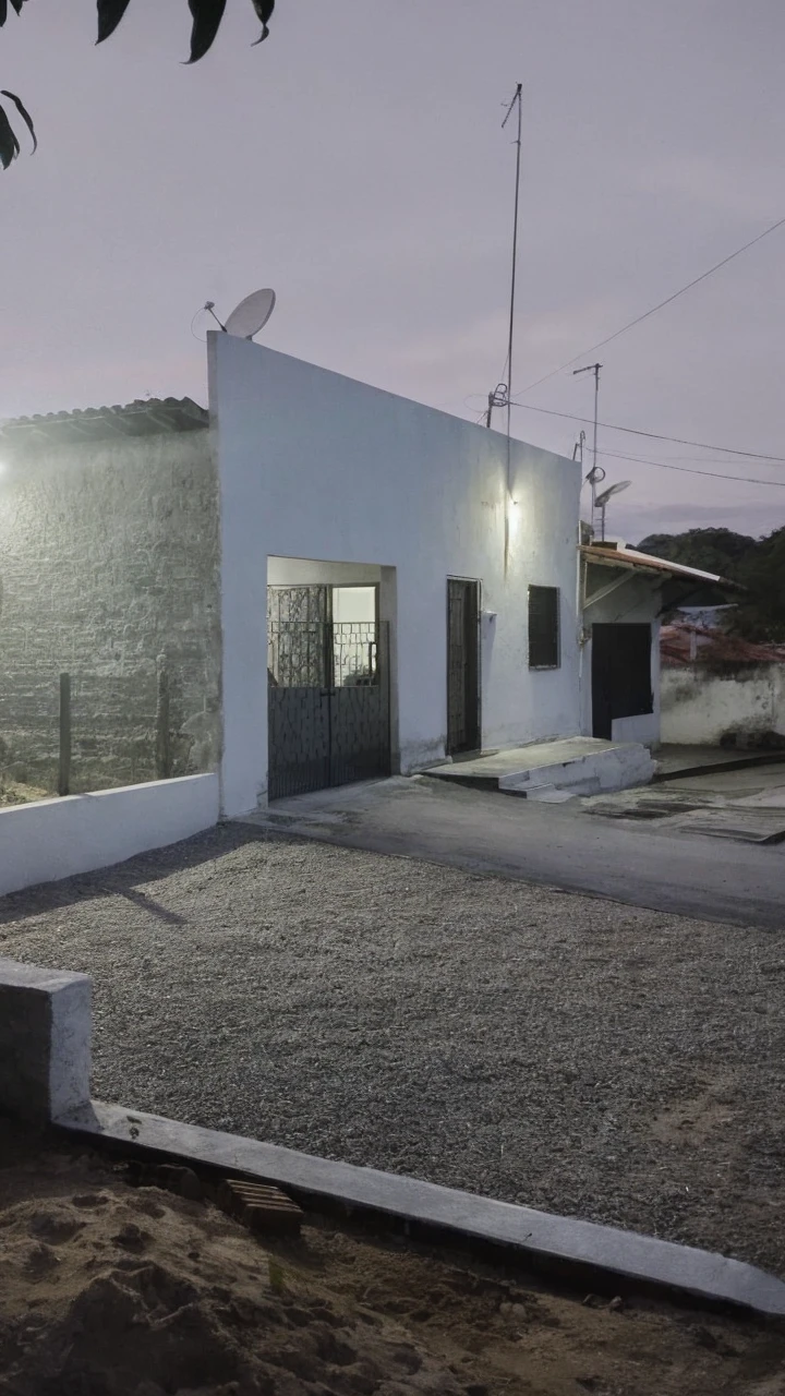 ((Colonial style house)), ((Lumion Pro rendering)), night lighting, cinematic quality