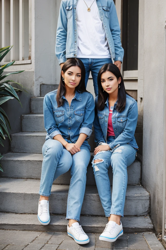 Sky blue shoes with a good jean combination
