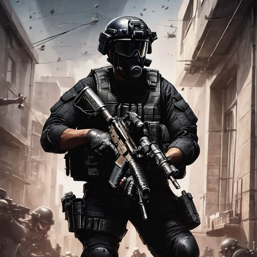 Swat team fantasy artwork