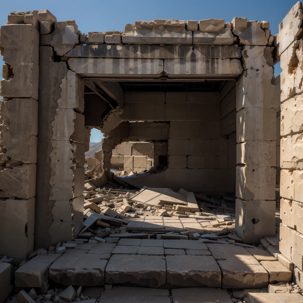 The damaged building of Persepolis, the physical space on fire, the closeness of the planets is evident in the sky