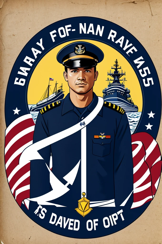 Make a t-shirt design for the navy of USS David R Ray DD971