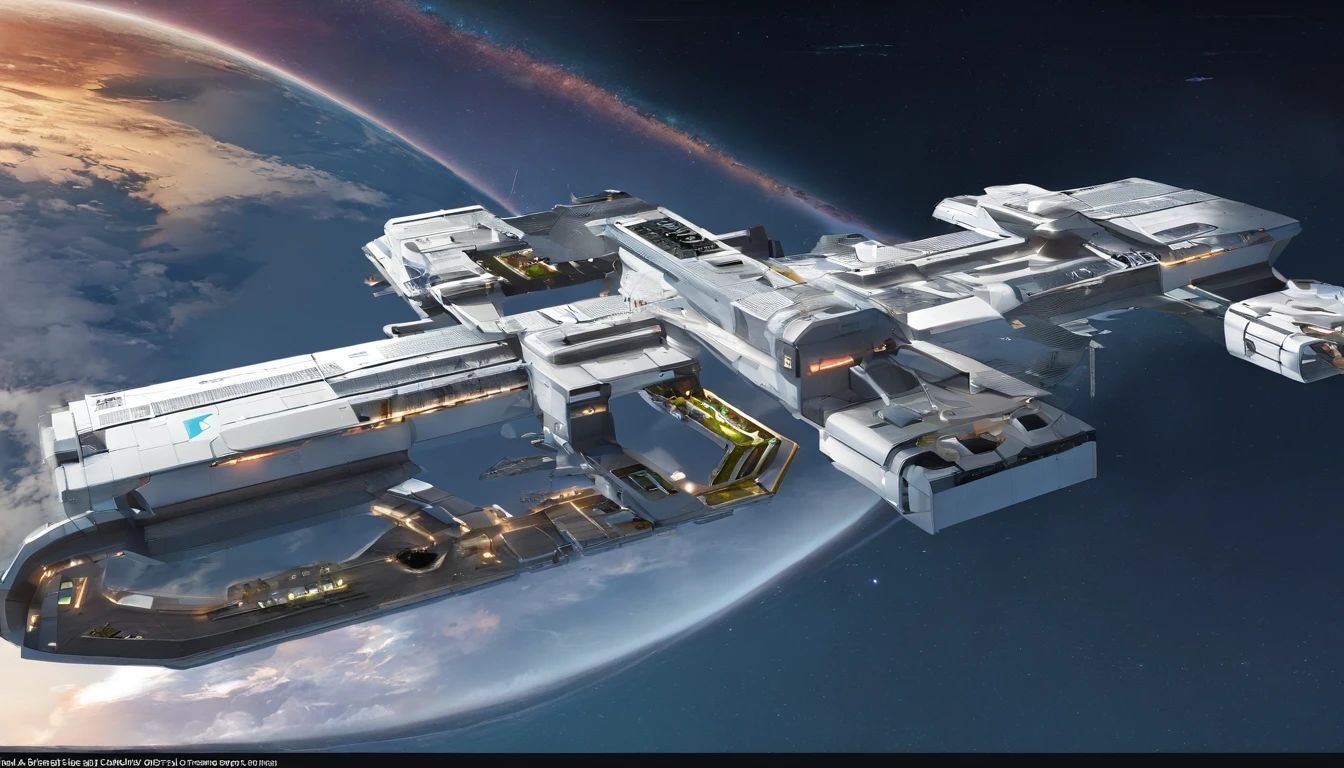 (((O'Neil Space Station))).There are statships of many sizes, shapes, colors, and status. Some ships are beat up, & need repairs, some need a refit, and still others need a complete overhaul. This styles are, from Gerry and Silvia Anderson,& Judith Garfield & Reeves-Stevens.