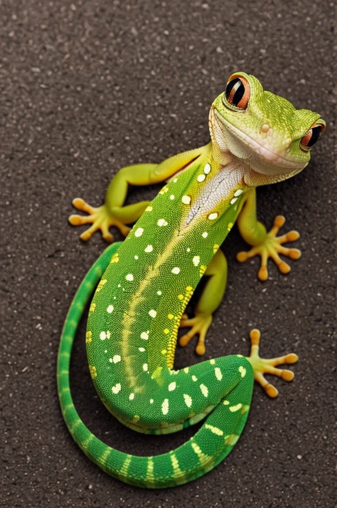 A lesson on how to color a gecko in a circle