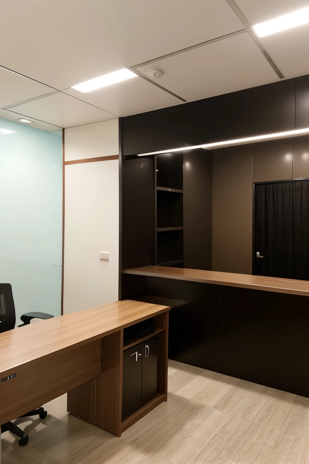A man name Maruf want to build a system like goibibo so with office decoration with simple design and chnge the technology building time. Create a image as story