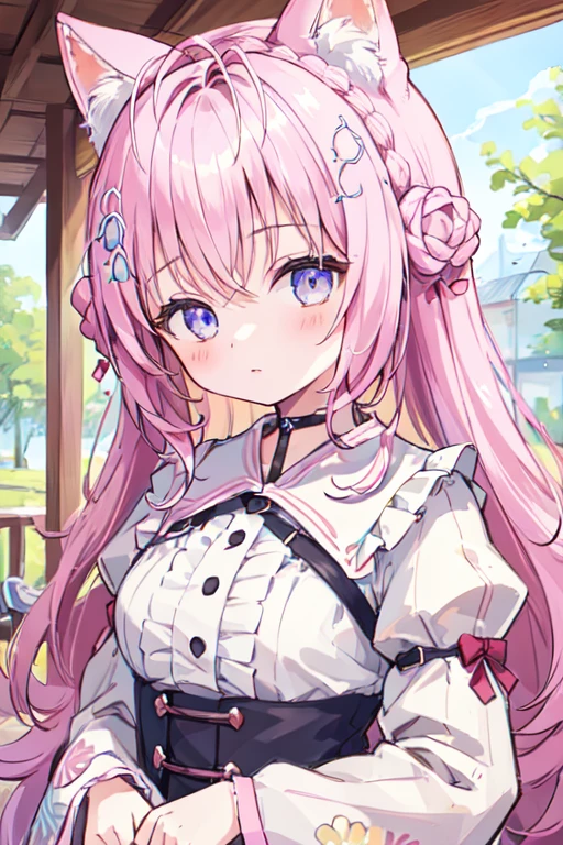 (best quality, masterpiece:1.2), ultra detailed, extremely detailed eyes and face, natural skin texture, detailed skin, natural lighting,
chibi, 1 girl, 12-years-old, (cute),
upper body,
