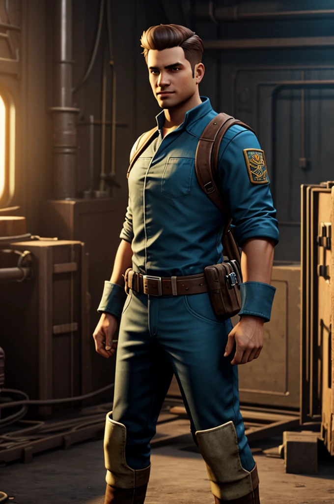 An engineer character in video games