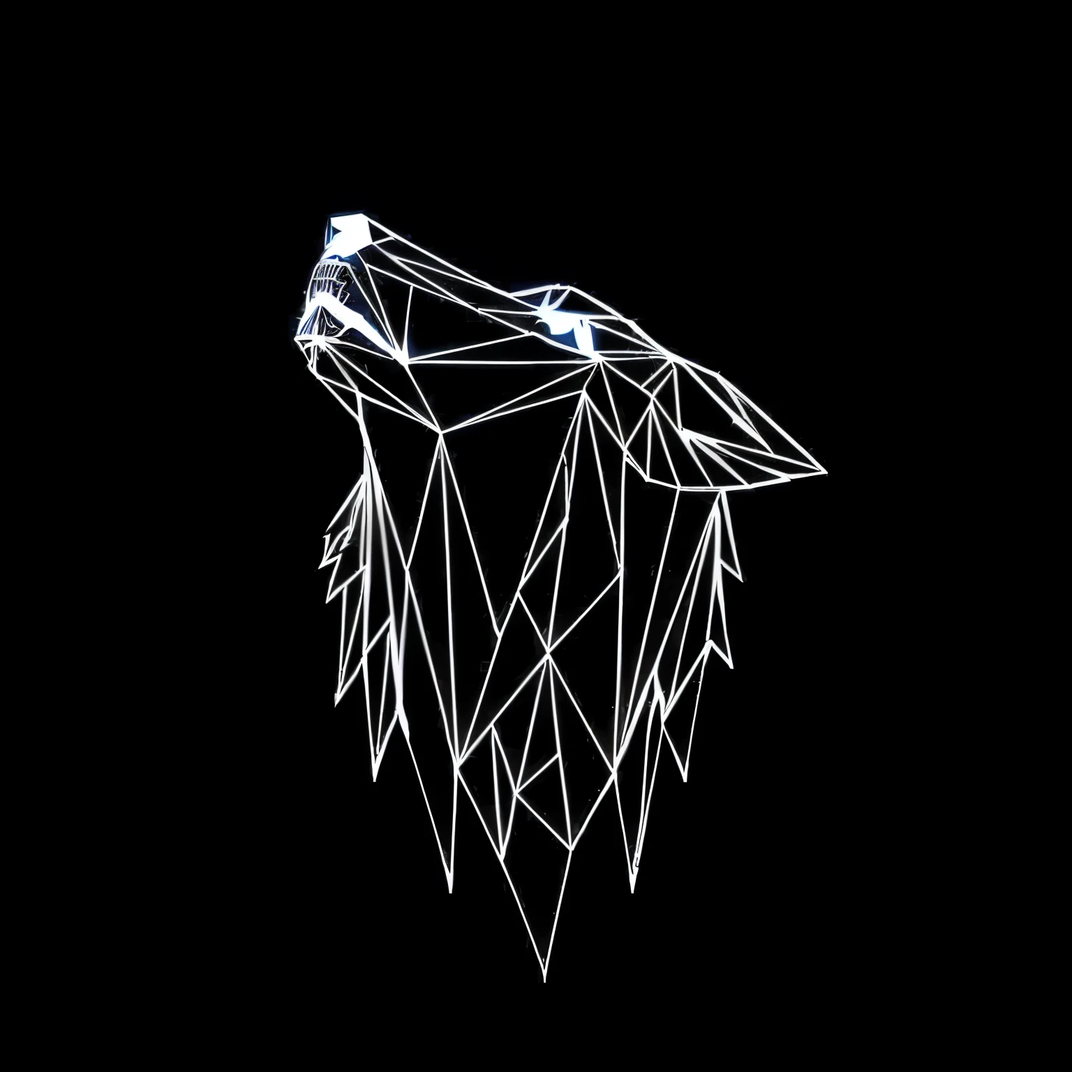 Create an logo on wolf similar as the image i have sent you 