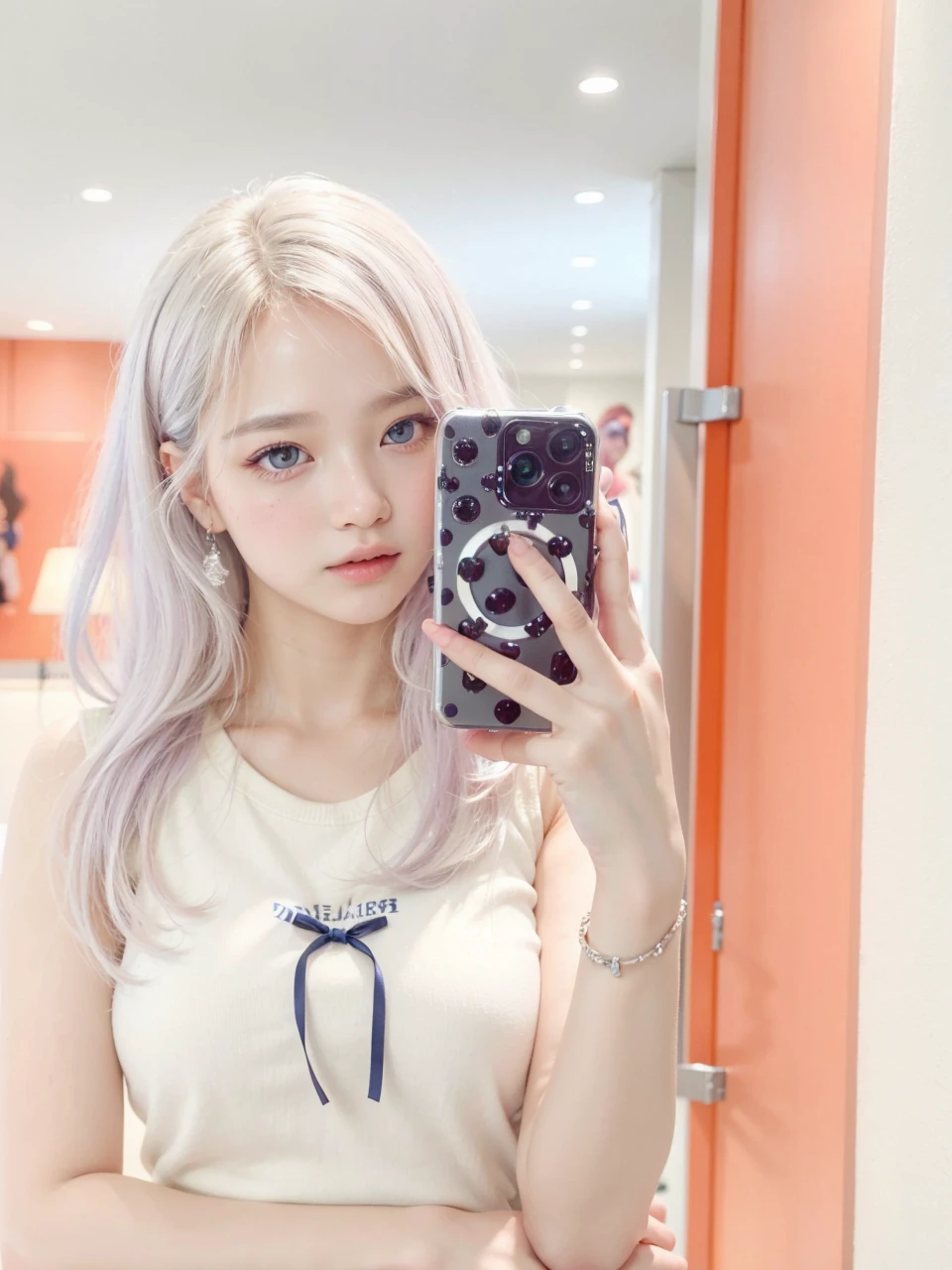 photorealistic portrait of Wonyoung, beautiful detailed eyes, beautiful detailed lips, extremely detailed eyes and face, long eyelashes, flawless skin, elegant expression, gorgeous hairstyle, studio lighting, warm color tones, soft bokeh background, (best quality,4k,8k,highres,masterpiece:1.2), ultra-detailed, (realistic,photorealistic,photo-realistic:1.37), studio quality