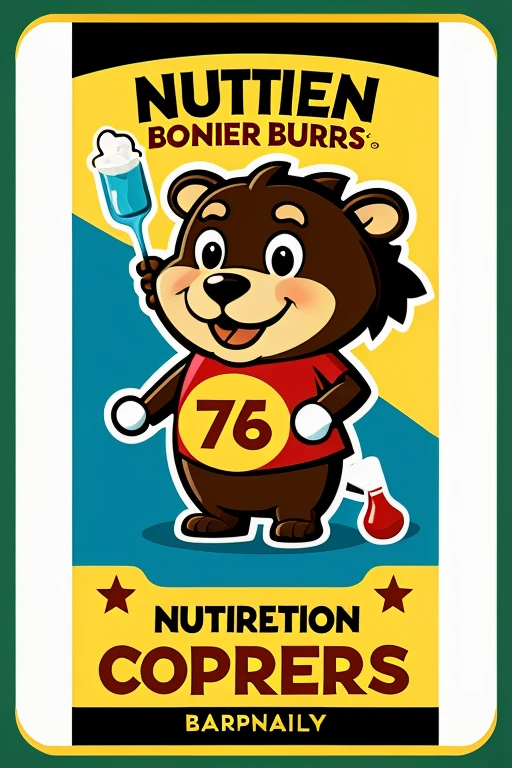 Animated Nutrition Bar Company Mascot