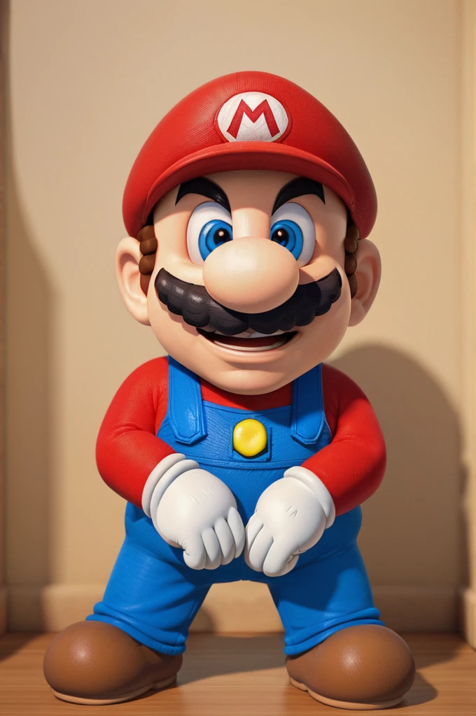 Mario from Mario Bros, 3d render, ((naked)), (male masturbation), ((no artefacts))