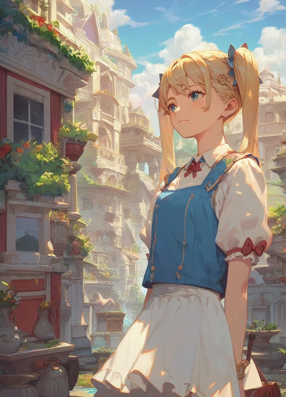 score_9, score_8_up, score_7_up, source_anime,1girl,junkoXL, blonde hair,twintails,detailed face, masterpiece,outdoors,masterpiece,anime screencap