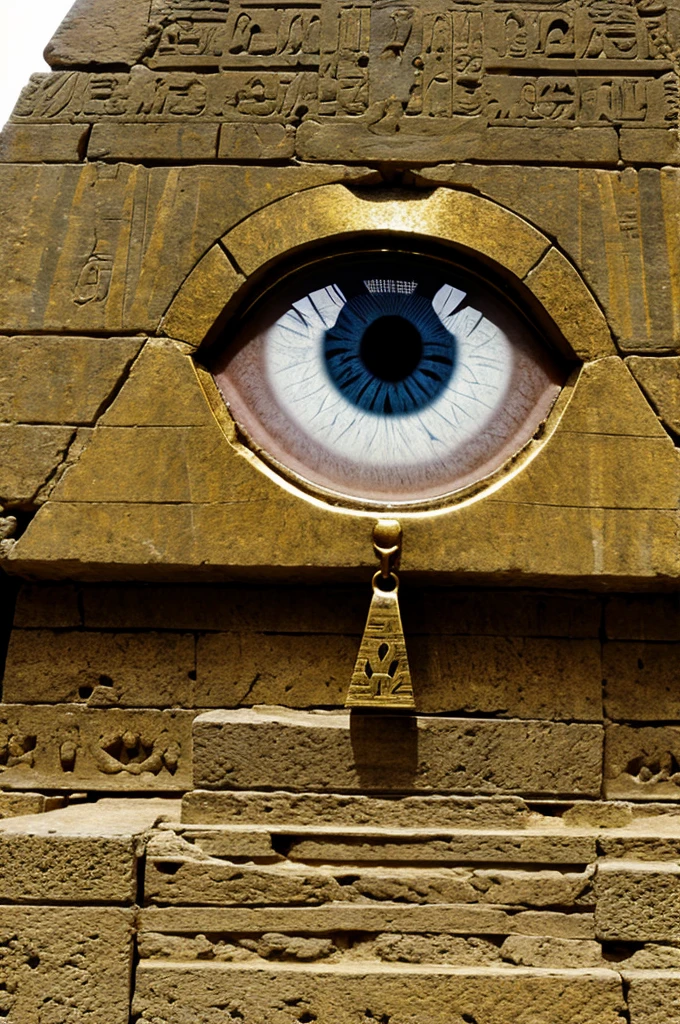 Eye in Egyptian pyramid