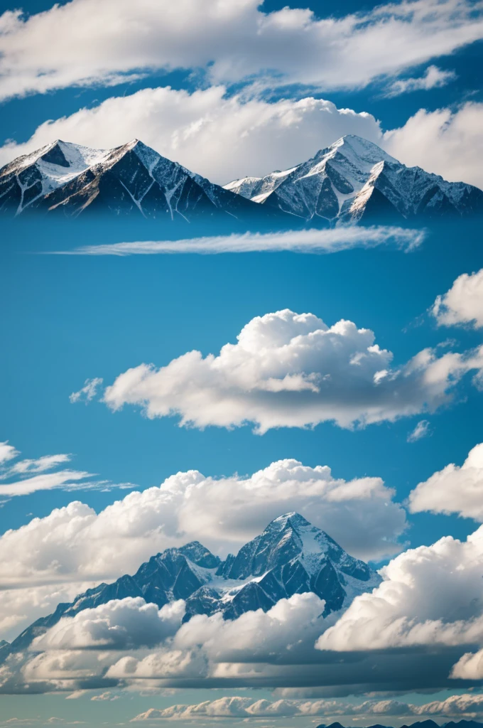 Mountains in the clouds logo for competitive team