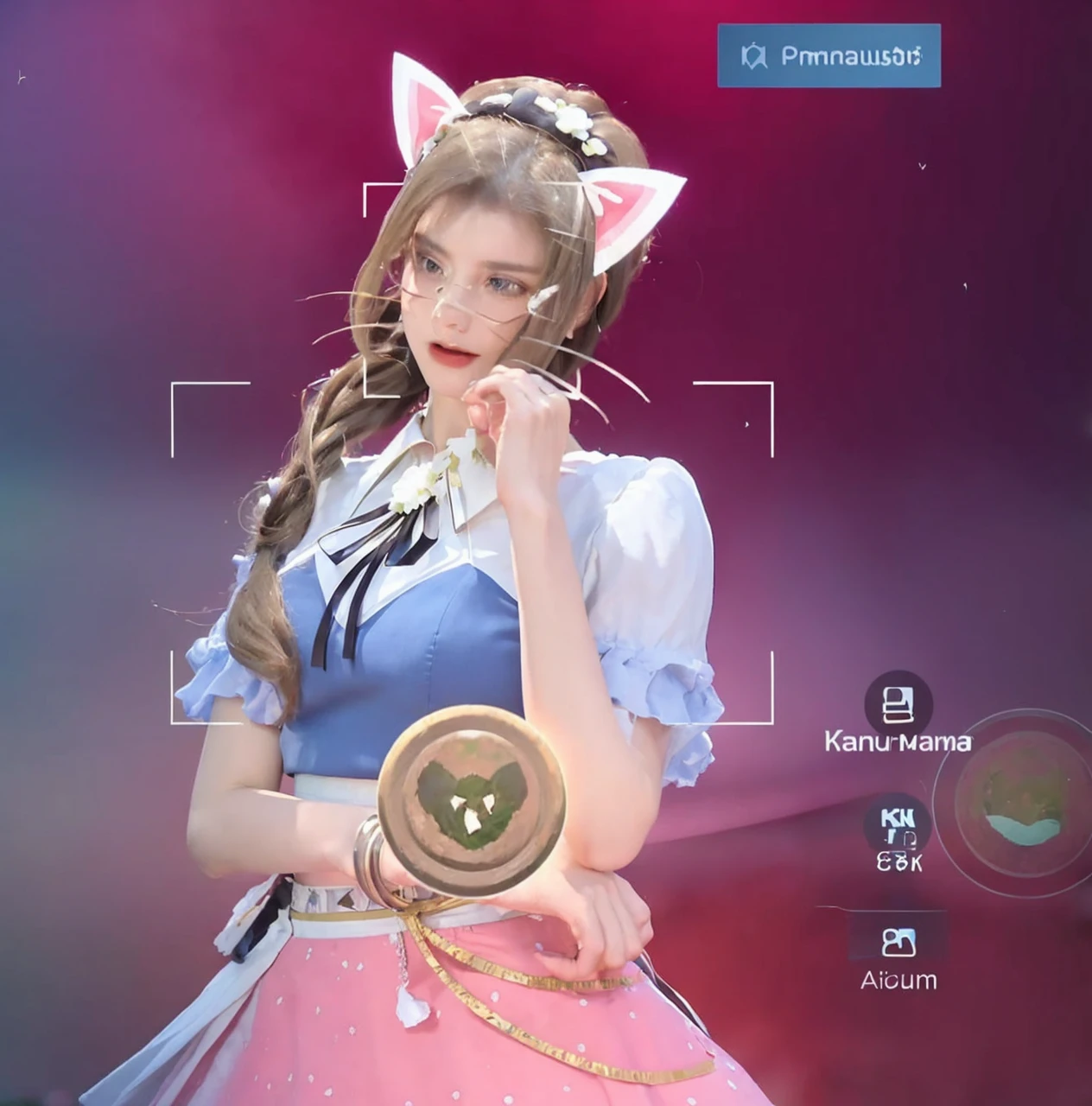 ((Best Quality, 8K, Masterpiece: 1.3)), Focus: 1.2, (Cinema Filter: 1.3), ((Layered Haircut: 1.2)), , (In the Flower Field: 1.3), Realistic Face and Skin Texture, Full Body, Detailed Eyes, Double Eyelids, Long Hair, (Round Face: 1.5), (Short White Skirt: 1.6), Show Legs, Sit on Lawn