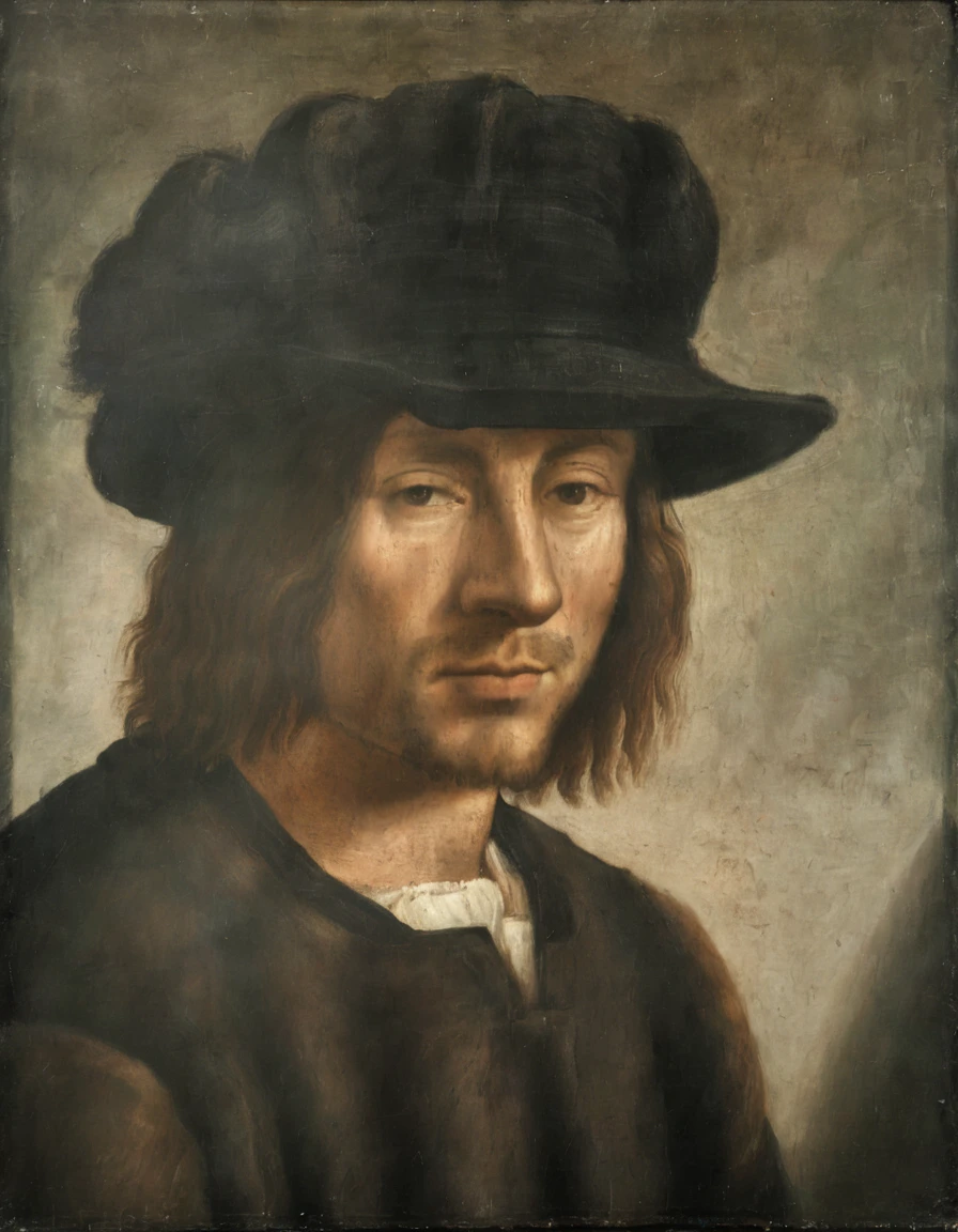 dvnc portrait of a man with a hat