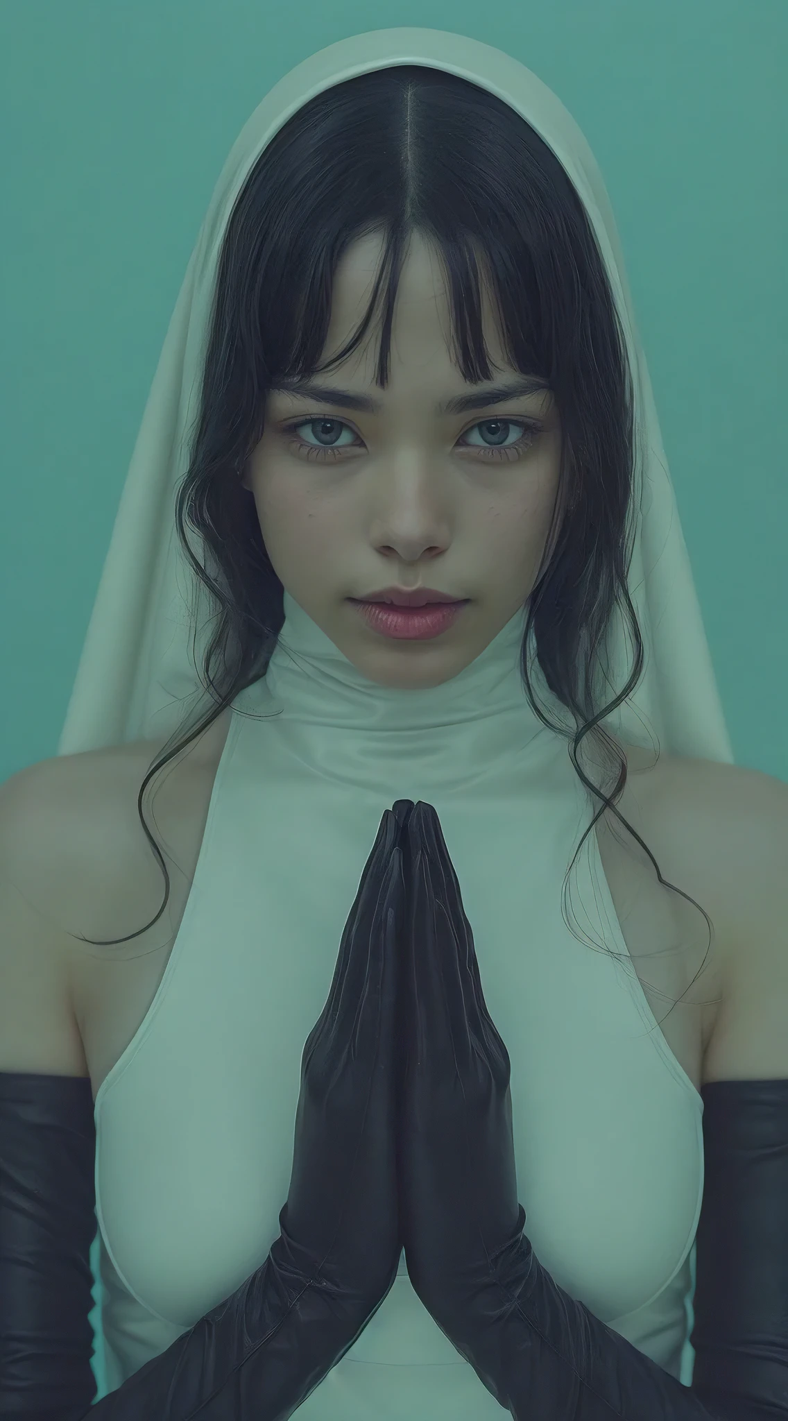 Photo of an attractive woman with messy hair, Frivolous, succulent garden, Chalkboard painting, Witch gown with dramatic hood and mystical symbols, Messy bun, Camera on, Peeping hobby, Intimate, Her face and body were glowing with warmth., computer, Concentrated, Skin and Hair, Skin with attention to detail, partially exposed. cinematic 4k spectacular detail 4k spectacular detail photo taken with kodak details cinematic hbo dark moody, 35mm Photography, granular, Vignette, Vintage, Kodachrome, Lomography, Dirty, Very detailed, discovered footage