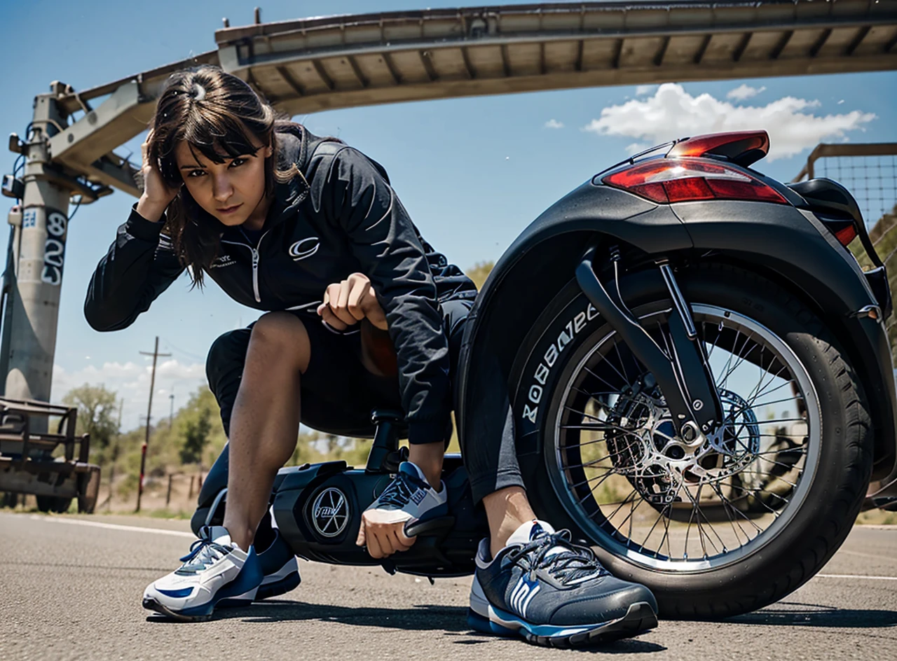 Create an icon for a road bike company