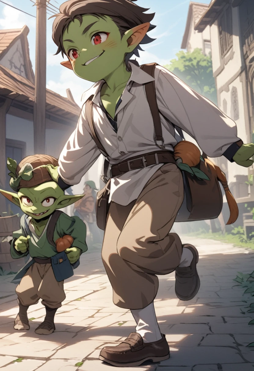 The day of the young man and the young goblin ,